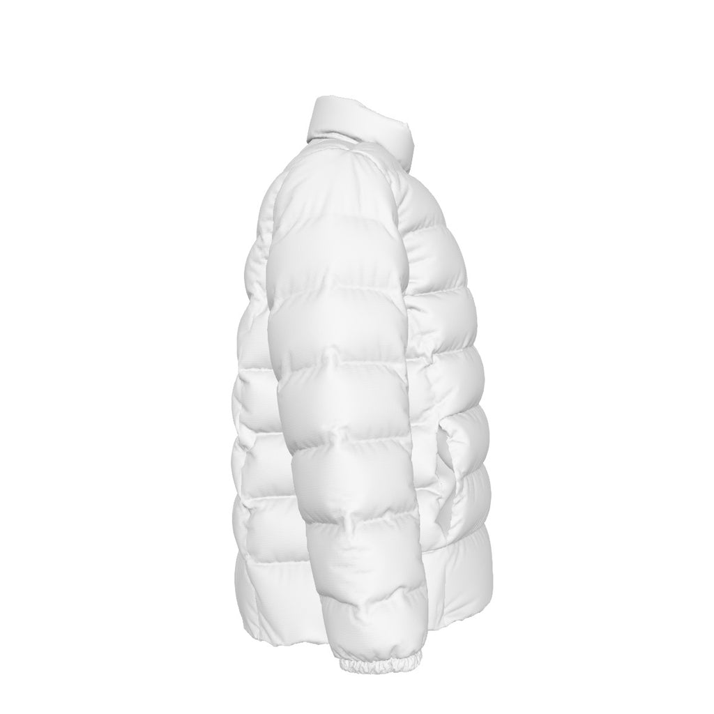 All-Over Print Unisex Stand collar slim down jacket