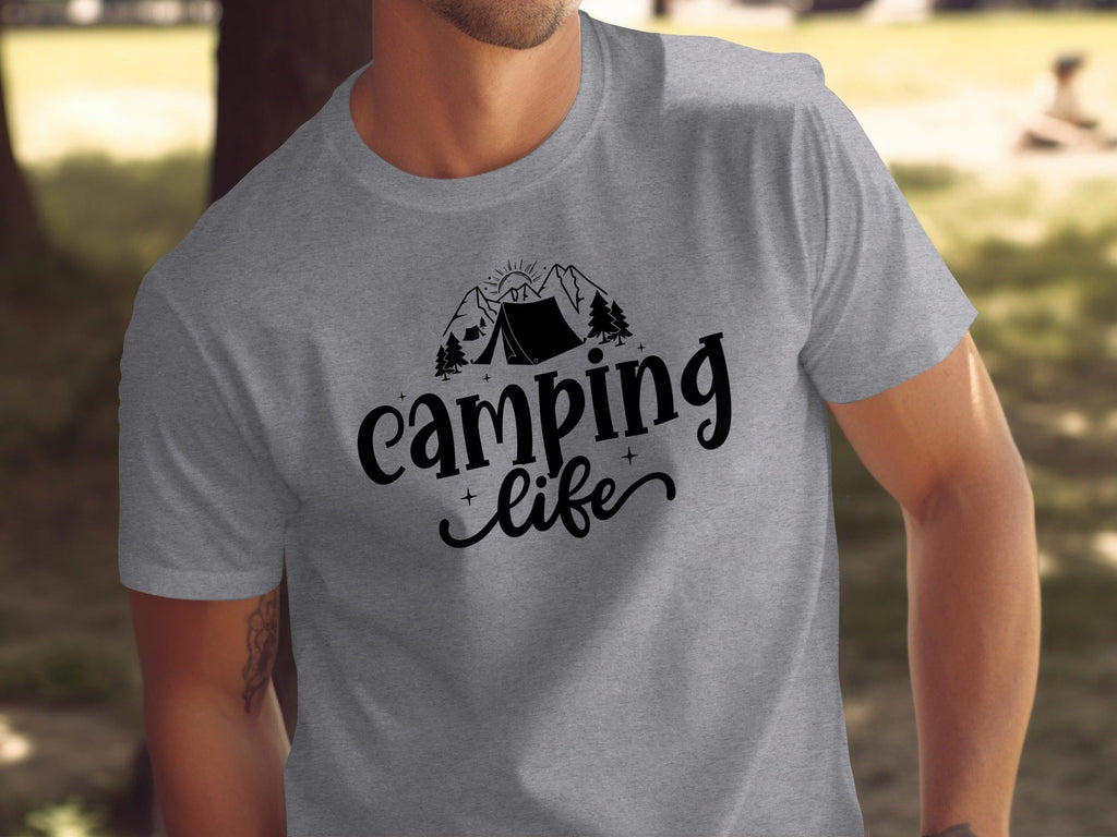 Camping Life Camping Tent Mountain Camping Outdoors T-Shirt