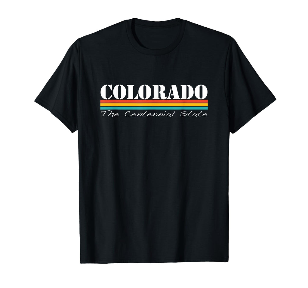 Colorado Centennial State Stripes T-Shirt - Streetwear Style for Adults