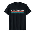 Colorado Centennial State Stripes T-Shirt - Streetwear Style for Adults