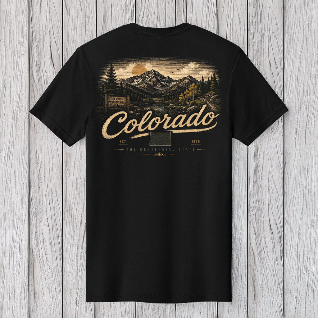 Colorado Centennial State Rocky Mountain T-Shirt