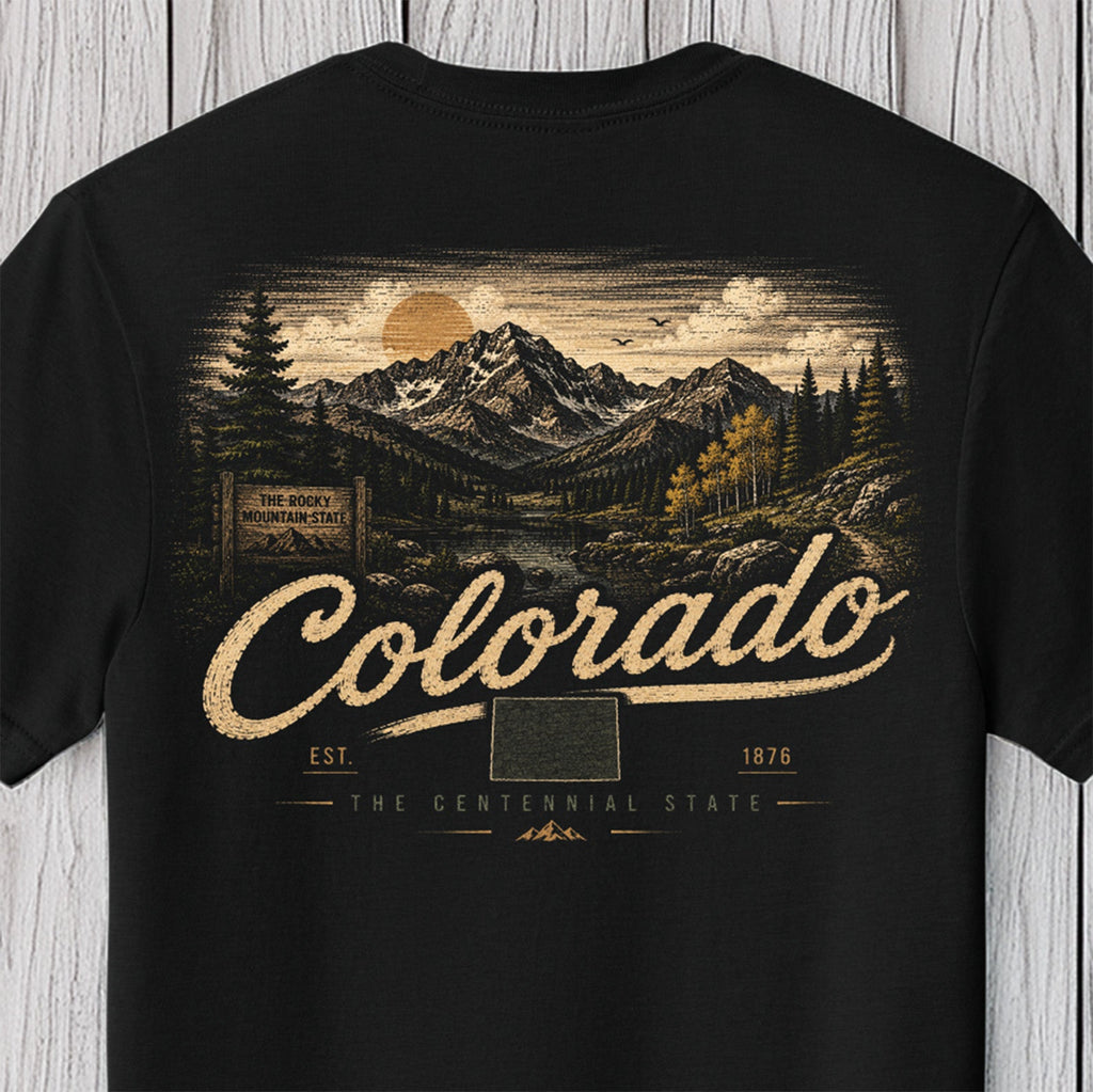 Colorado Centennial State Rocky Mountain T-Shirt