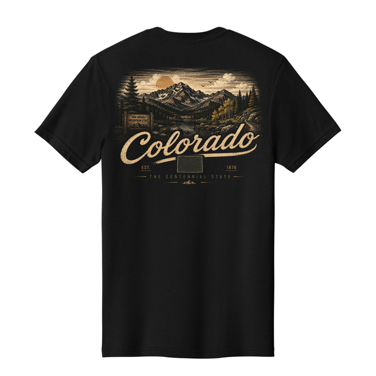 Colorado Centennial State Rocky Mountain T-Shirt