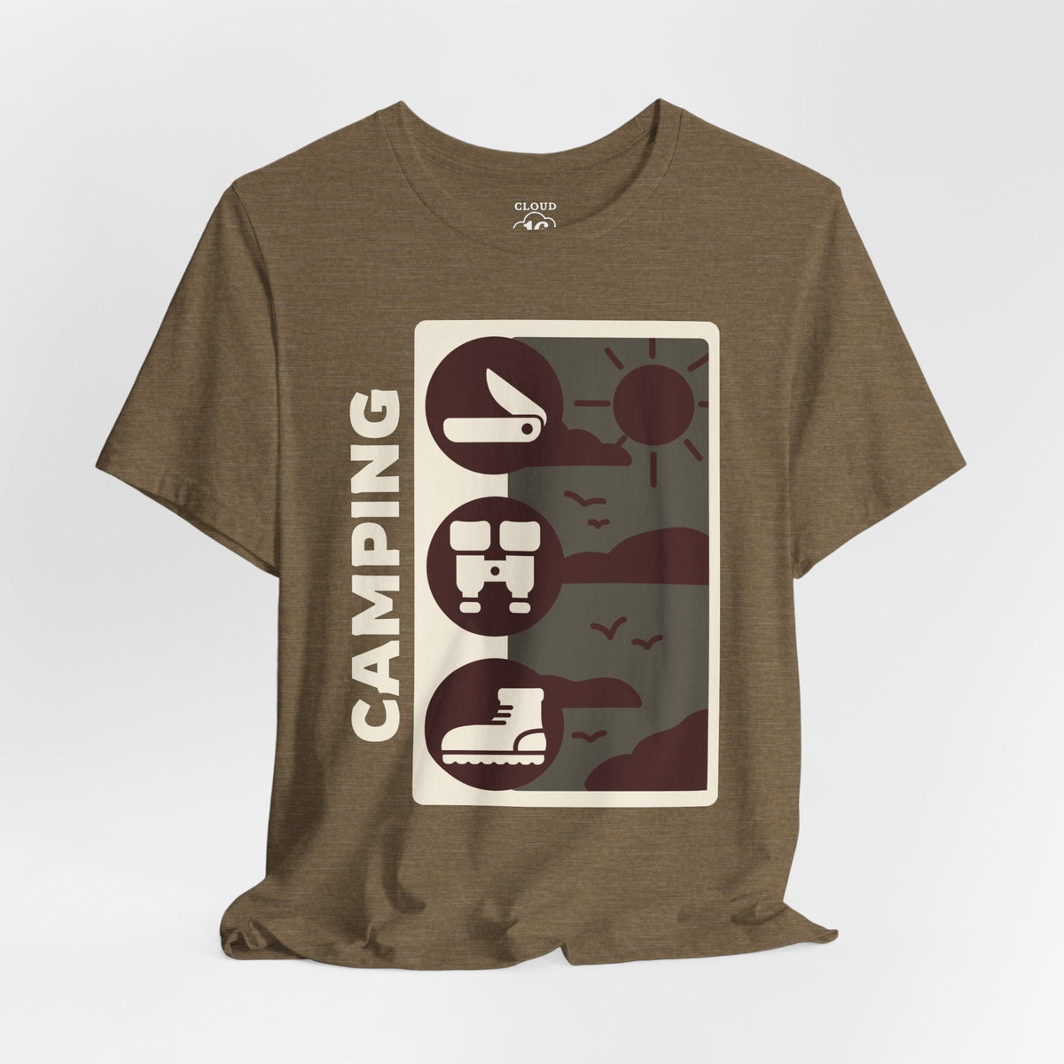 Adventure Awaits Camping T-Shirt - Unisex Outdoor Nature Lover Tee