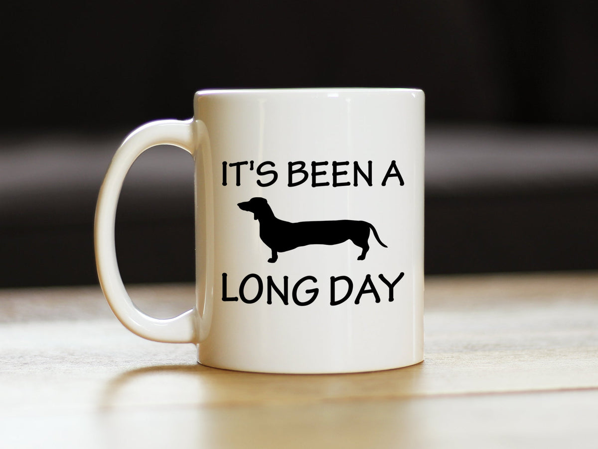 It's Been A Long Day Coffee Mug - Funny Dachshund Themed Decor and Gifts