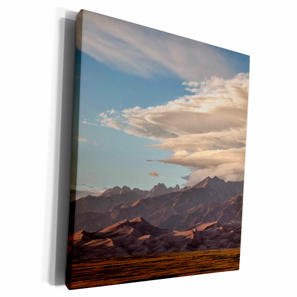 3dRose Colorado, Great Sand Dunes National Park and... - Museum Grade Canvas Wrap (cw_250669)
