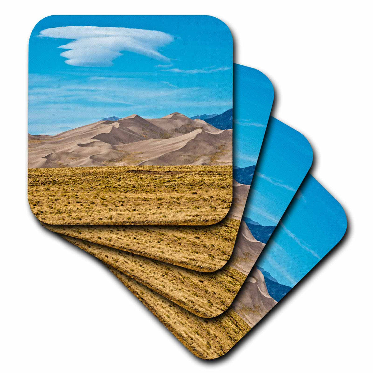 3dRose Danita Delimont - Colorado - USA, Colorado, Alamosa, Great Sand Dunes National Park and Preserve - Coasters