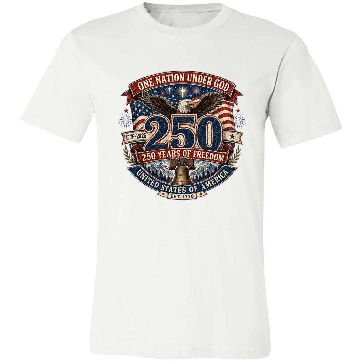 Vintage T-Shirt One Nation Under God Patriotic Freedom
