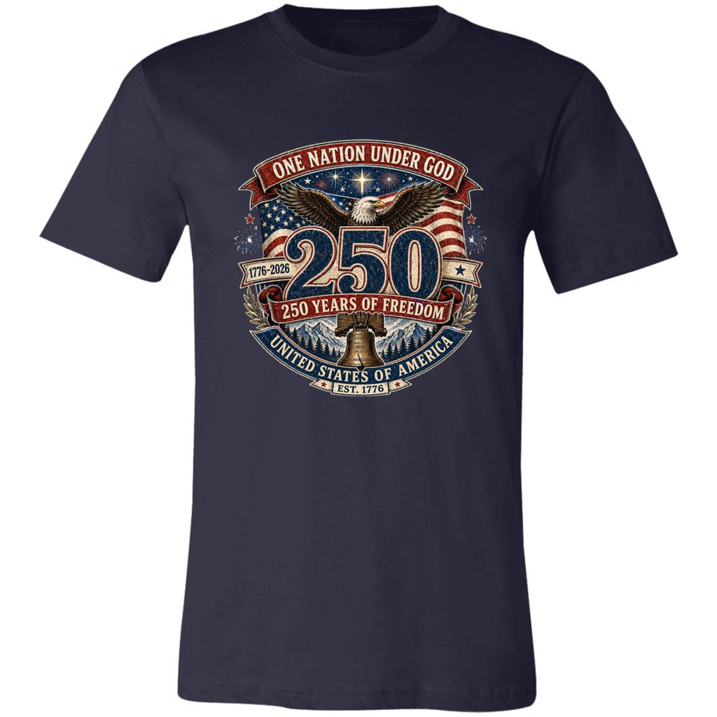 Vintage T-Shirt One Nation Under God Patriotic Freedom