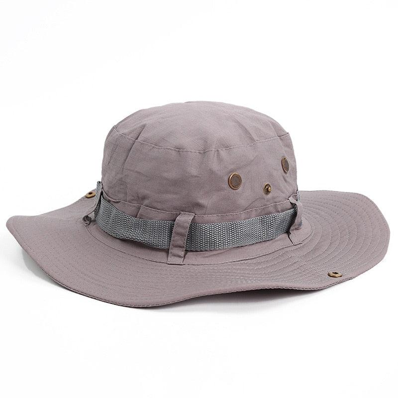 Camouflage Outdoor Bucket Hat Camping Hat Men Foldable Sun Cap Breathable Adjustable Bucket Cap for Men/Women Sports Sun Cap Unisex Fishing Hiking Travel Solid Color Hats