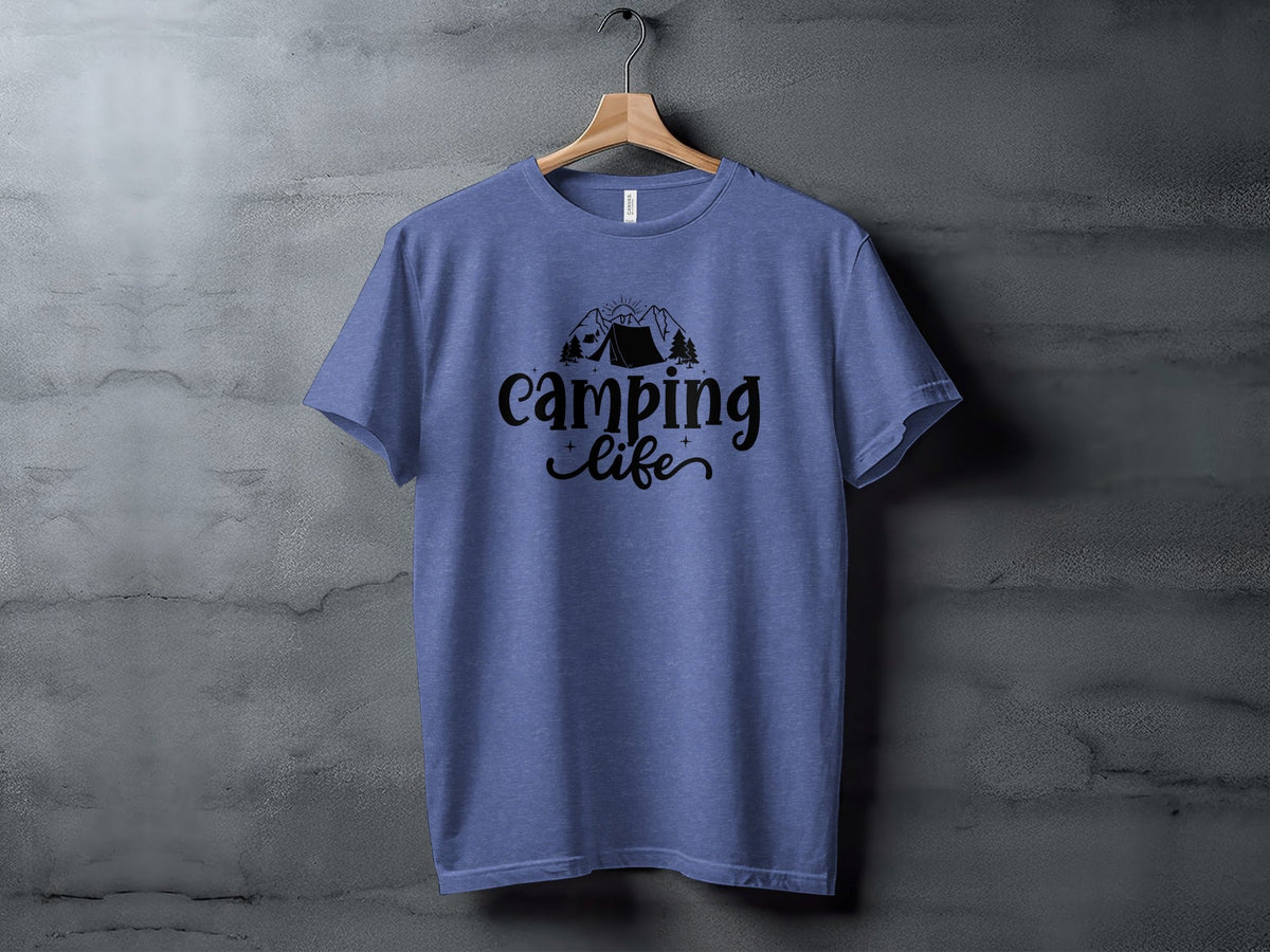 Camping Life Camping Tent Mountain Camping Outdoors T-Shirt