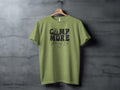 Camp More Worry Less Graphic Camping Adventure T-Shirt